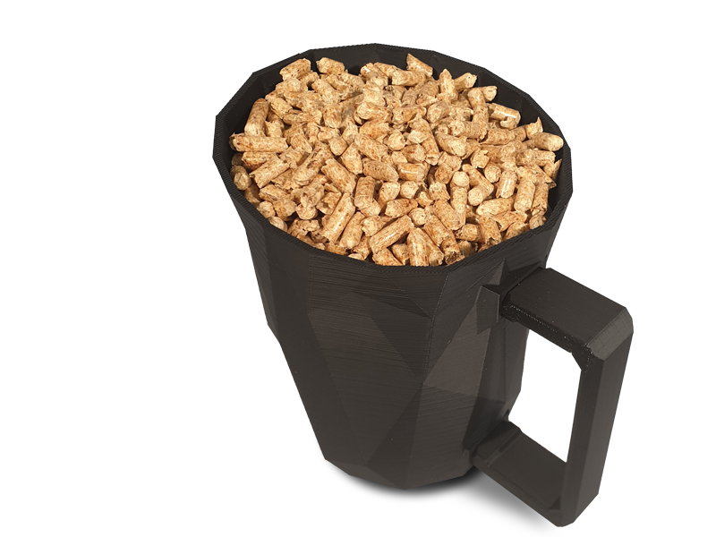 Granules au Poêle, pelle à pellets en plastique ABS impression 3D
